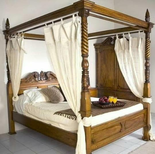 Golden Canopy Bed