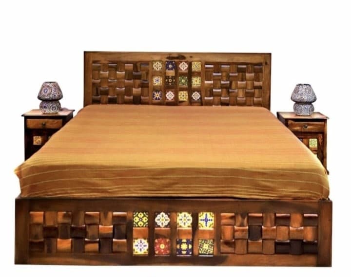 Niwar+ tile Bed king size 