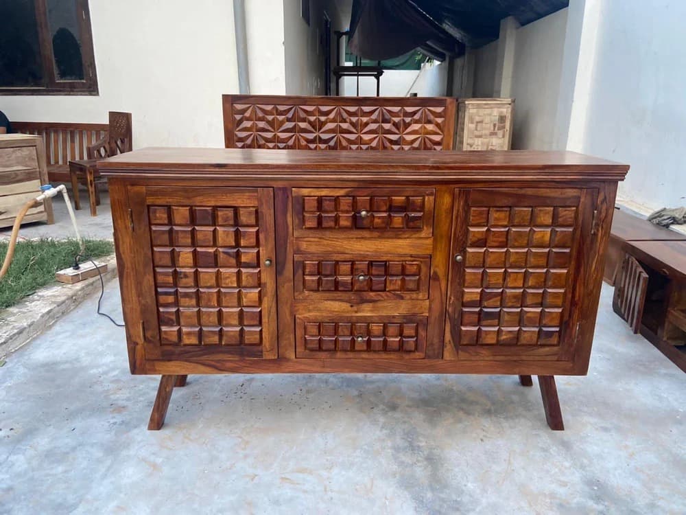 Carved Panel Sideboard