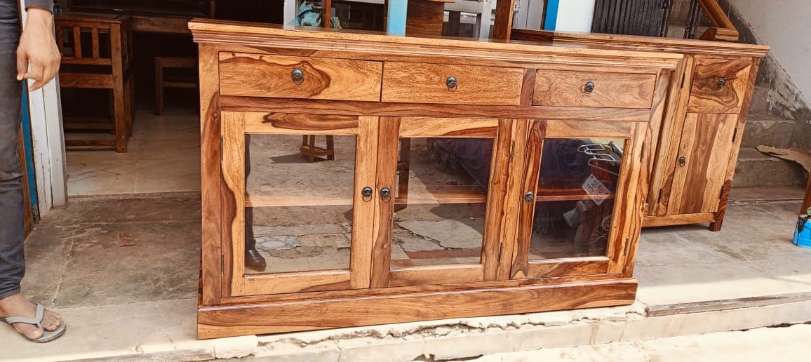 Glass Drawer Sideboard