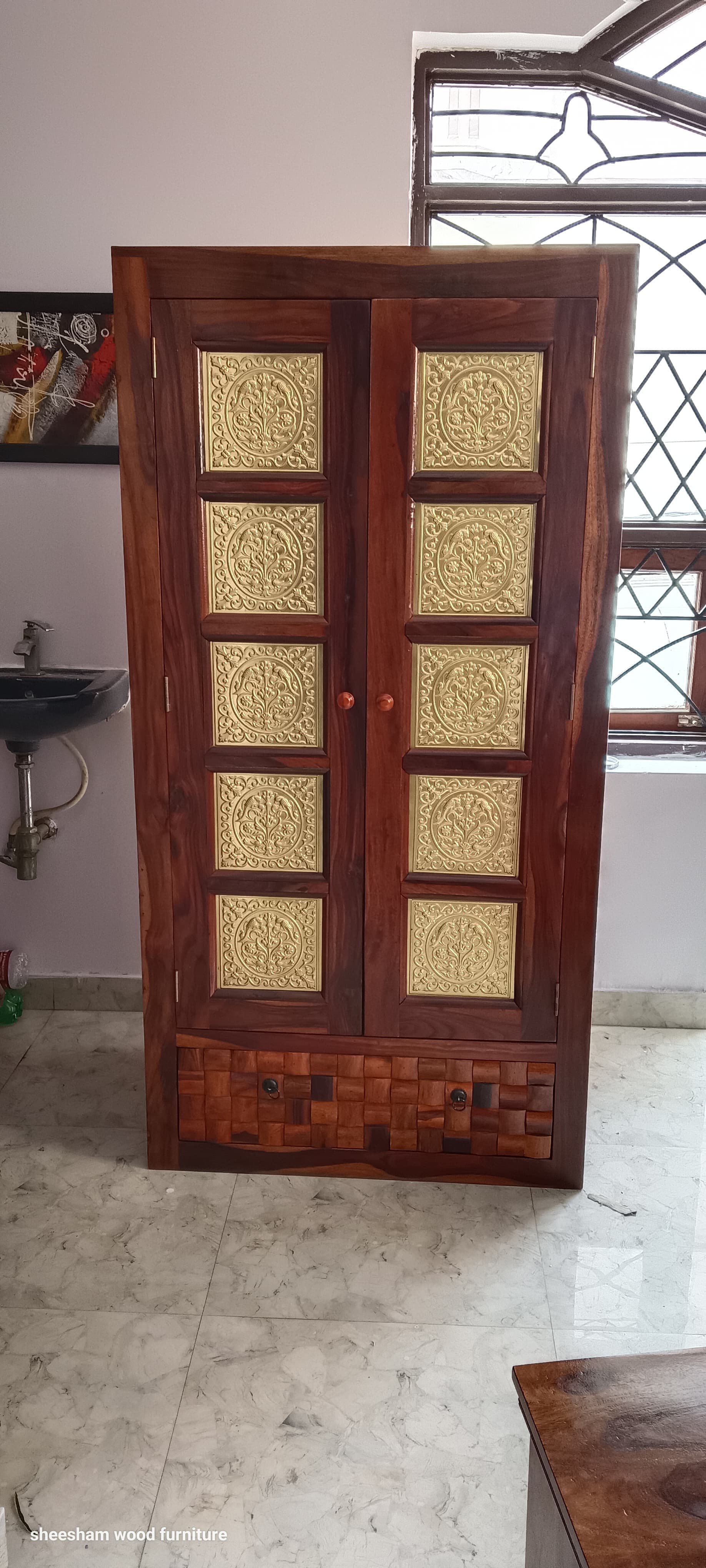 Golden Panel Cupboard